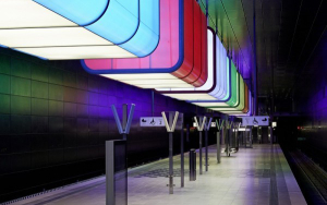 Hafencity Metro İstasyonu, Hamburg, Almanya